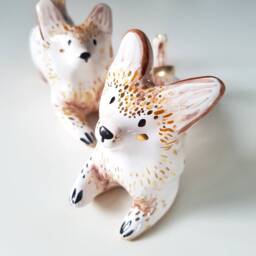 Corgi Gifts, Butt, Ceramic Dog Figurine, Ring Holder, Animal, Miniature Lover Gift, Figurine - thumbnail 1