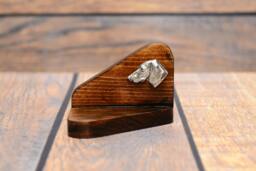 Dachshund - Wooden Candlestick With Dog, Souvenir, Decoration, Limited Edition, Collection - thumbnail 1