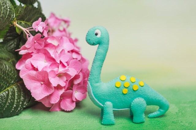 Felt Dinosaur Toy Birthday Party Favors Cake Topper T-Rex Personalized Baby Christmas Ornaments Kids Toys Stuff Dino Nursery Decor - image 1