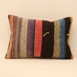 Turkish Pillow Case 14x20 Lumbar Kilim Boho Kilim Pillowcover Chair Small Oblong Cushion Cover Tribal Pillow 4Bef-120