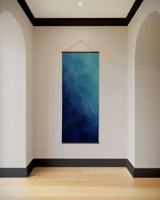Dark Ombre Watercolour Tapestry - Wall Hanging Unique Art - image 1