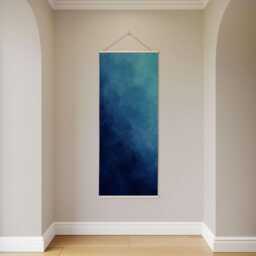 Dark Ombre Watercolour Tapestry - Wall Hanging Unique Art - thumbnail 2