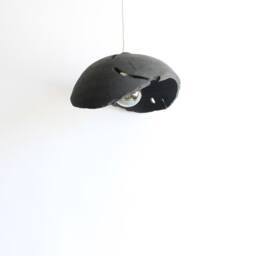 Wood Pendant Ligh, Black Driftwood Lamp Handmade, Rustic Chandelier Lighting For Kitchen - thumbnail 2