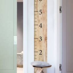 Wooden Growth Chart Ruler Wall Decal Peel & Stick Vinyl - thumbnail 3