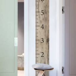 Wooden Growth Chart Ruler Wall Decal Peel & Stick Vinyl - thumbnail 4