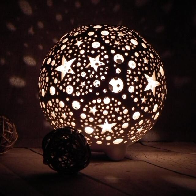 Christmas Star Lantern Ceramic Tealight Candle Holder, Holiday Decor - image 1