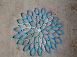 Large Paper Dahlia Wall Art Blue Ombr?? Geometric Flower - thumbnail 1