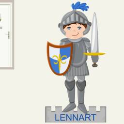 "Wall Sticker ""Knight Door Sign I Castle" - thumbnail 2