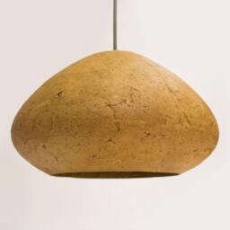 Minimalist Lamp For Kitchen Island, Industrial Ceiling Light Fixture, Dining Room Lighting From Paper Mache - Morphe I Siena - thumbnail 2