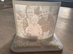 Personalised 3D Photo Print - Baby Scan, Wedding Gift, Birthday, Valentine's Day, Mother's Family Gift & Memory - thumbnail 1