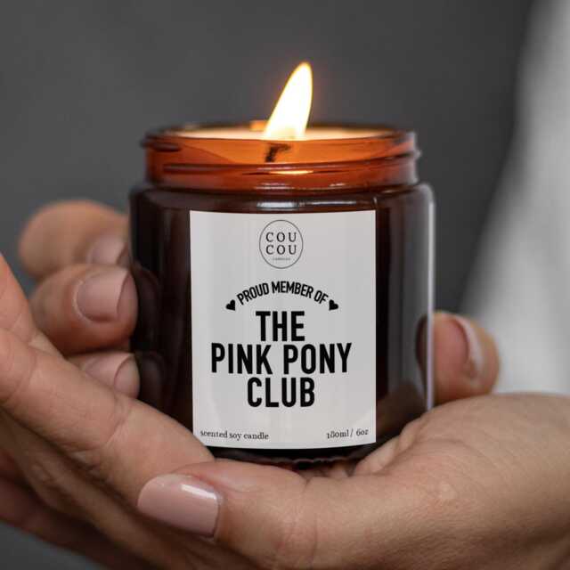 Pink Pony Club Candle, Chappell Roan Gift, Luxury Soy Wax - image 1