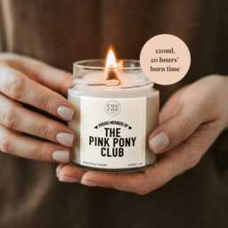 Pink Pony Club Candle, Chappell Roan Gift, Luxury Soy Wax - thumbnail 2