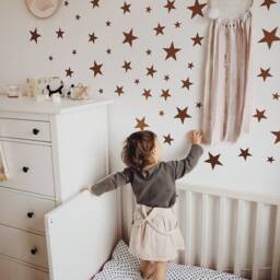 Wall Stickers Copper Stars Matte For A Child's Room - thumbnail 2