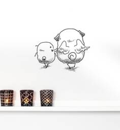 Angel Pugs Wall Sticker Decal - Dogs & Pets Stickers, Art, Decals, Kids Boys, Girls, Animals Decals