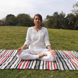 Artisan Organic Cotton Yoga Rugs, Handwoven Meditation Floor Mat, Indian Handloomed Rug, Cotton Mat, Natural Fibre Rug - thumbnail 3