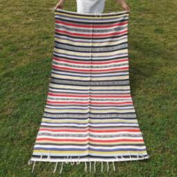 Artisan Organic Cotton Yoga Rugs, Handwoven Meditation Floor Mat, Indian Handloomed Rug, Cotton Mat, Natural Fibre Rug - thumbnail 2