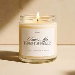 Therapist Candle - Mental Health Scented Soy For Counselor, Therapist, Employee Gift, Therapy Humor, Coping Skills Reminder