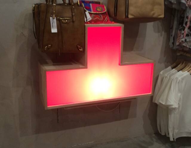 Custom Birch Plywood Box Light Green Acrylic Led Display - image 1
