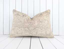 16x24 Vintage Turkish Kilim Pillow Cover Handmade Anatolian Cushion - thumbnail 1