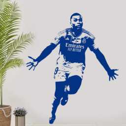 Kylian Mbapp?? R Madrid Wall Sticker Football Fan Decor - thumbnail 2
