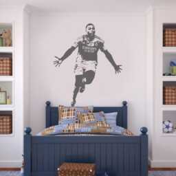 Kylian Mbapp?? R Madrid Wall Sticker Football Fan Decor - thumbnail 3