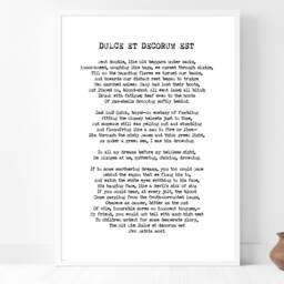 Dulce Et Decorum Est - Inspirational Poem War Hero Remembrance Print Poster Home Decor Gift Bespoke A5 A4 A3 Framed - thumbnail 3