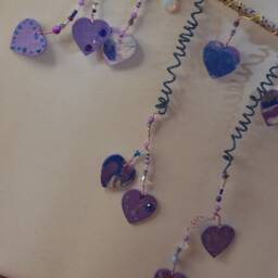 Purple Heart Mobile Or Wall Hanging - thumbnail 3