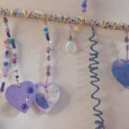 Purple Heart Mobile Or Wall Hanging - thumbnail 2
