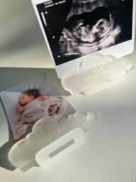Personalised Baby Scan Photo Holder Pregnancy Announcement Nursery Decor Frame Newborn Gift Ultrasound Stand Birth Reveal