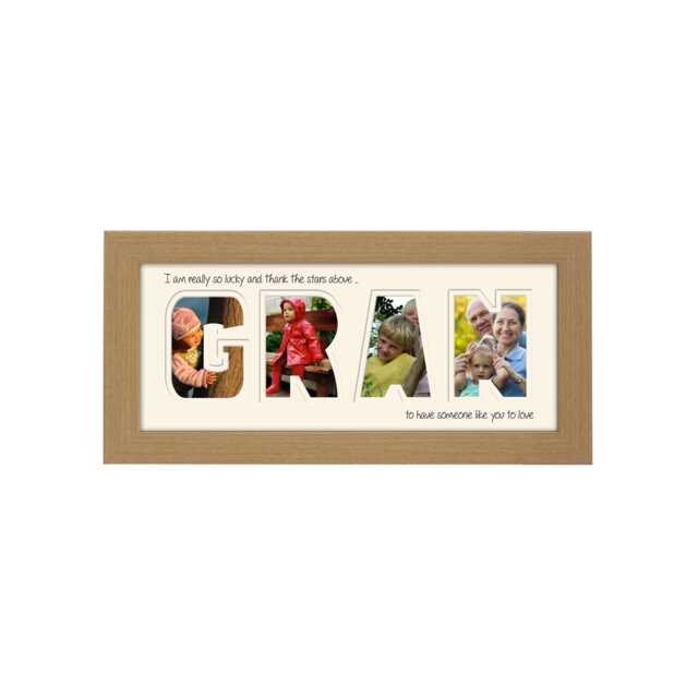 Gran Photo Frame I Thank The Stars Or We Stars Word Name Special Gift Mother's Day 895 By Photos in A Word - image 1