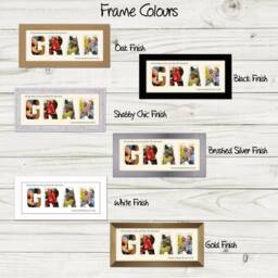 Gran Photo Frame I Thank The Stars Or We Stars Word Name Special Gift Mother's Day 895 By Photos in A Word - thumbnail 4