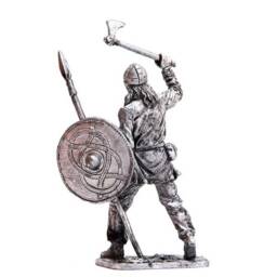 Tin 54mm Viking With Spear & Axe 9-10 Century - thumbnail 3