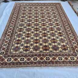 8x12 Ivory Geometric Star Kazak, Tribal Area Carpet, Handwoven Rug For Living Room - thumbnail 2