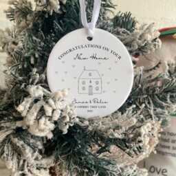 Personalised New Home Gift - Small Vase Housewarming Moving in Couples Friend First Christmas - thumbnail 3