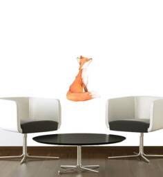Sitting Fox Wall Sticker Decal - Nursery Stickers, Animal Decals, Home Decor, Baby Room, Art, Girl, Boy