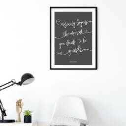 Fashion Quote Print, Prints, Wall Art, Prints Poster, Modern Calligraphy Gift For Her - thumbnail 2