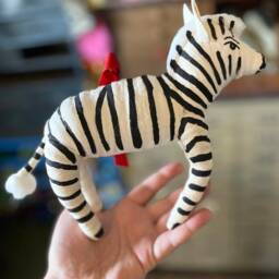 Large Zebra Ornament/Figure - thumbnail 2