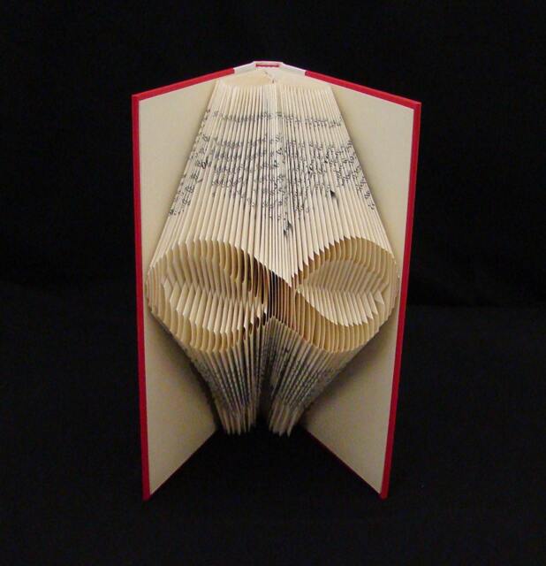 Infinity Forever Mobius Strip Physics Math Symbol Folded Book Art Sculpture - image 1