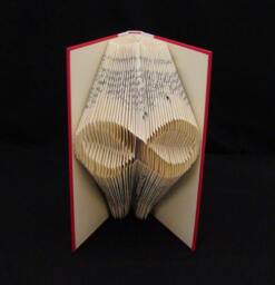 Infinity Forever Mobius Strip Physics Math Symbol Folded Book Art Sculpture - thumbnail 1