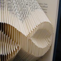 Infinity Forever Mobius Strip Physics Math Symbol Folded Book Art Sculpture - thumbnail 4