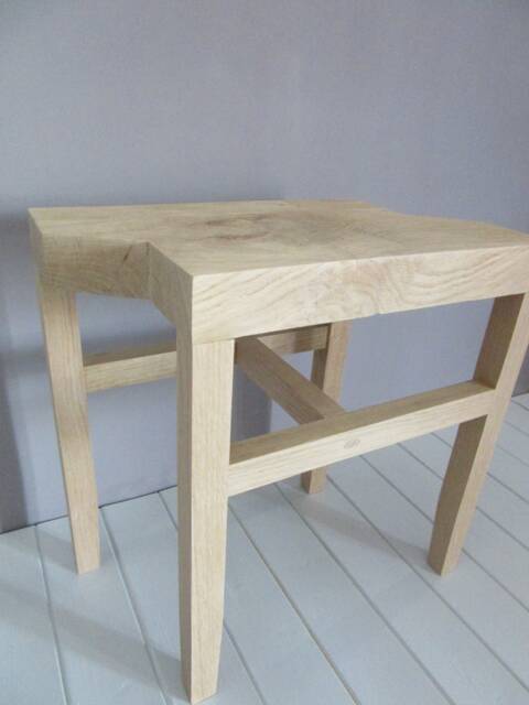Zed Side Table - Solid Oak - image 1