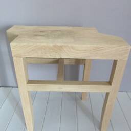 Zed Side Table - Solid Oak - thumbnail 3