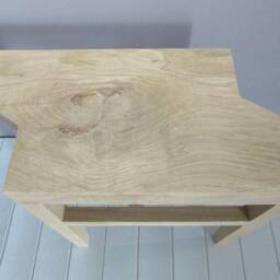 Zed Side Table - Solid Oak - thumbnail 4
