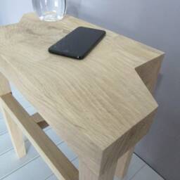 Zed Side Table - Solid Oak - thumbnail 2