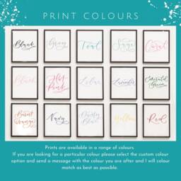 Funny House Calligraphy Print - It Was Tidy Yesterday Sorry You Missed It Change Colours - thumbnail 2