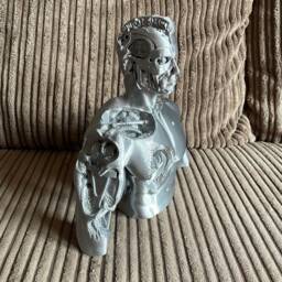 3D Printed Terminator Bust High Detail Display - thumbnail 3