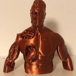 3D Printed Terminator Bust High Detail Display - thumbnail 4