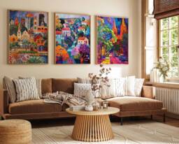 Set Of 3 Adelaide Poster Set, Australia Travel Prints, Australian Art, Decor, Oceania Wall Art