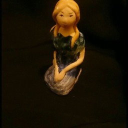Ceramic Figurine, Mermaid - thumbnail 2