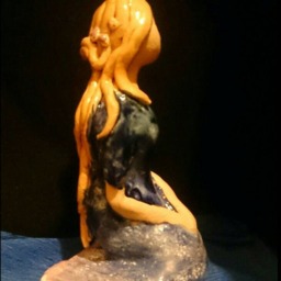 Ceramic Figurine, Mermaid - thumbnail 3